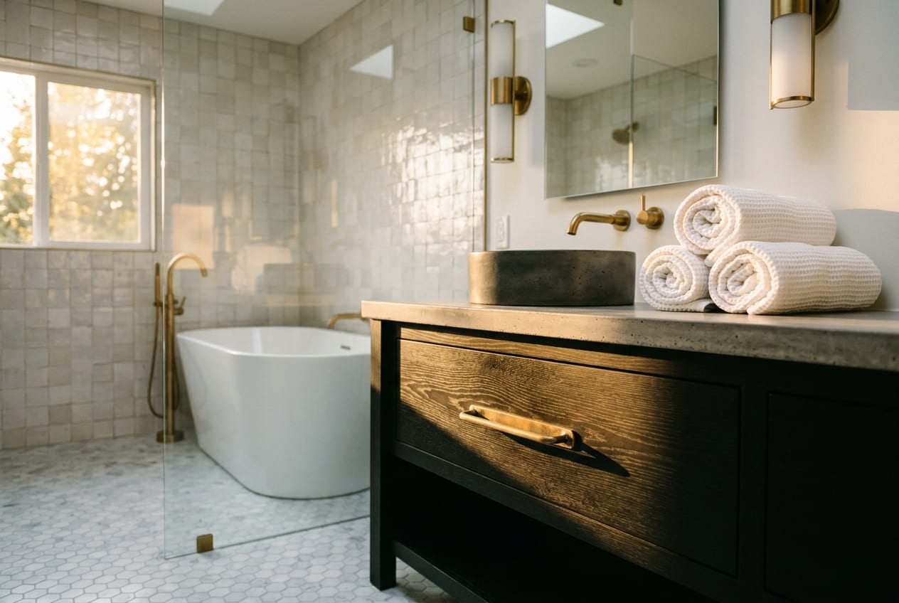 Reyes Bathroom Remodeling LLC, bathroom remodeling in Roy, completed project 3